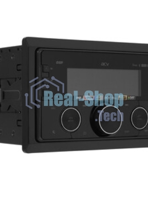 Автомагнитола ACV ADX-211BM, 2 DIN, Bluetooth, USB Type-A, AUX, пульт ДУ