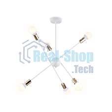 Светильник Ambrella light TR80432/6 WH/GD белый/золото E27/6 max 60W D950*730