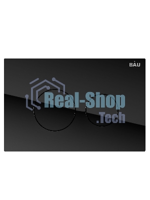 Инсталляция BAU PRO для подвесного унитаза, клавиша смыва из стекла BAU Dream дизайнерская, черная
