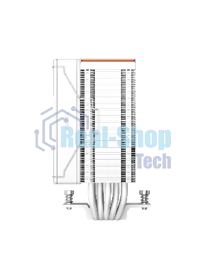 Кулер для процессора PCCooler RZ500 белый 120мм алюминий+медь 2200rpm 32db 4-pin 250W 155мм