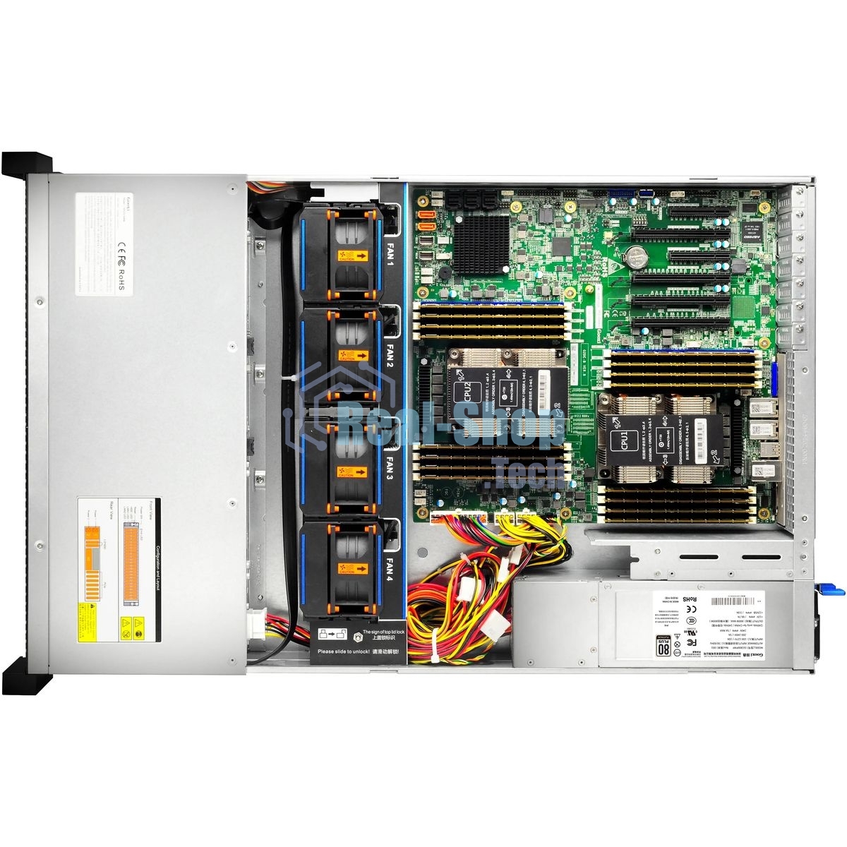 Серверный корпус Gooxi RMC2112-670-HS-D 2U 12bay chassis,direct backplane rear 2*2.5
