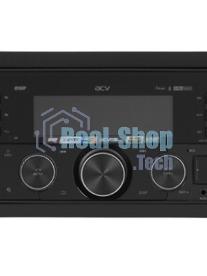 Автомагнитола ACV ADX-211BM, 2 DIN, Bluetooth, USB Type-A, AUX, пульт ДУ
