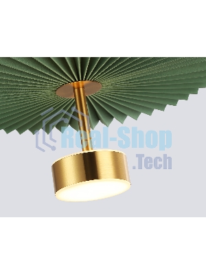 Светильник Ambrella light LH72609 BK/GR латунь/зеленый 6W 3000K D300*260-1770
