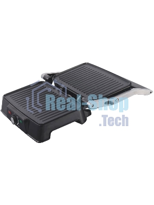 Гриль-пресс электрический Endever Grillmaster 220, серебристый/черный
