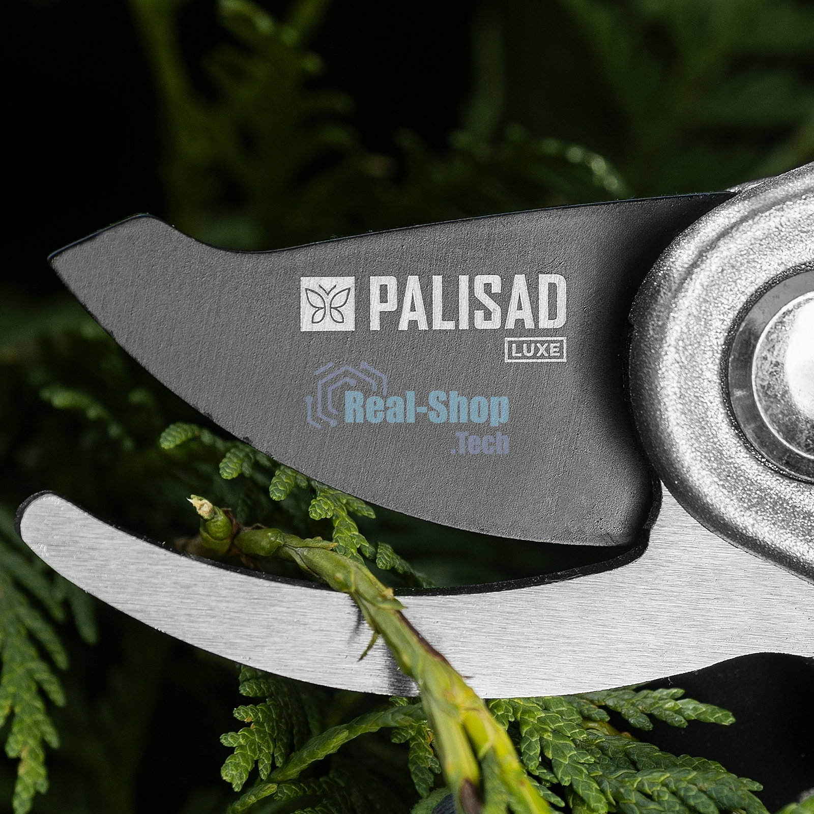 Секатор прямого реза Palisad LUXE 205 мм, алюминиевые рукоятки в ПВХ-оболочке