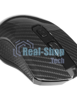 Мышь беспроводная Qumo Kevlar M26 черный, 1600 dpi, радиоканал, USB, кнопки - 4