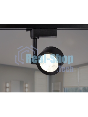 Трековый однофазный светодиодный светильник Ambrella light GL6391 BK черный LED 7W 4200K 24°
