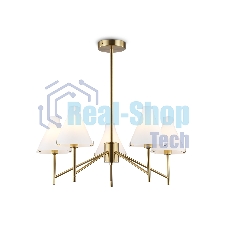 Люстра Ambrella light LH57133/5 BS/FR латунь/белый матовый E14/5 max 40W D650*590