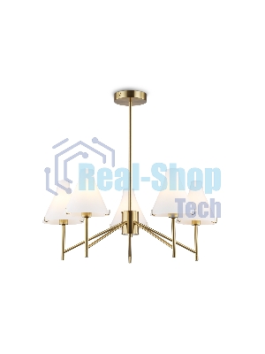 Люстра Ambrella light LH57133/5 BS/FR латунь/белый матовый E14/5 max 40W D650*590