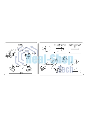 Светильник Ambrella light TR8656/2 BK/GD черный/золото E14/2 max 60W 330*100*185