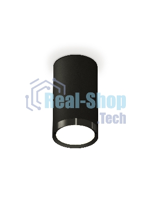 Светильник Ambrella Light XS8162001 SBK/PBK черный песок/черный полированный GX53 (C8162, N8113)