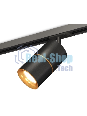 Светильник Ambrella light XT7402031 SBK/PYG черный песок/золото желтое полированное MR16 GU5.3