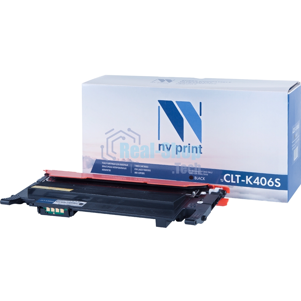 Картридж лазерный NVPrint совместимый Samsung CLT-K406S Black для CLP-360/365/368/CLX-3300/3305 (1500k)