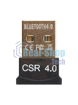Адаптер Bluetooth Gembird, BTD-MINI5, ультратонкий корпус, v.4.0, 50 метров, до 24 Мбит/сек, USB