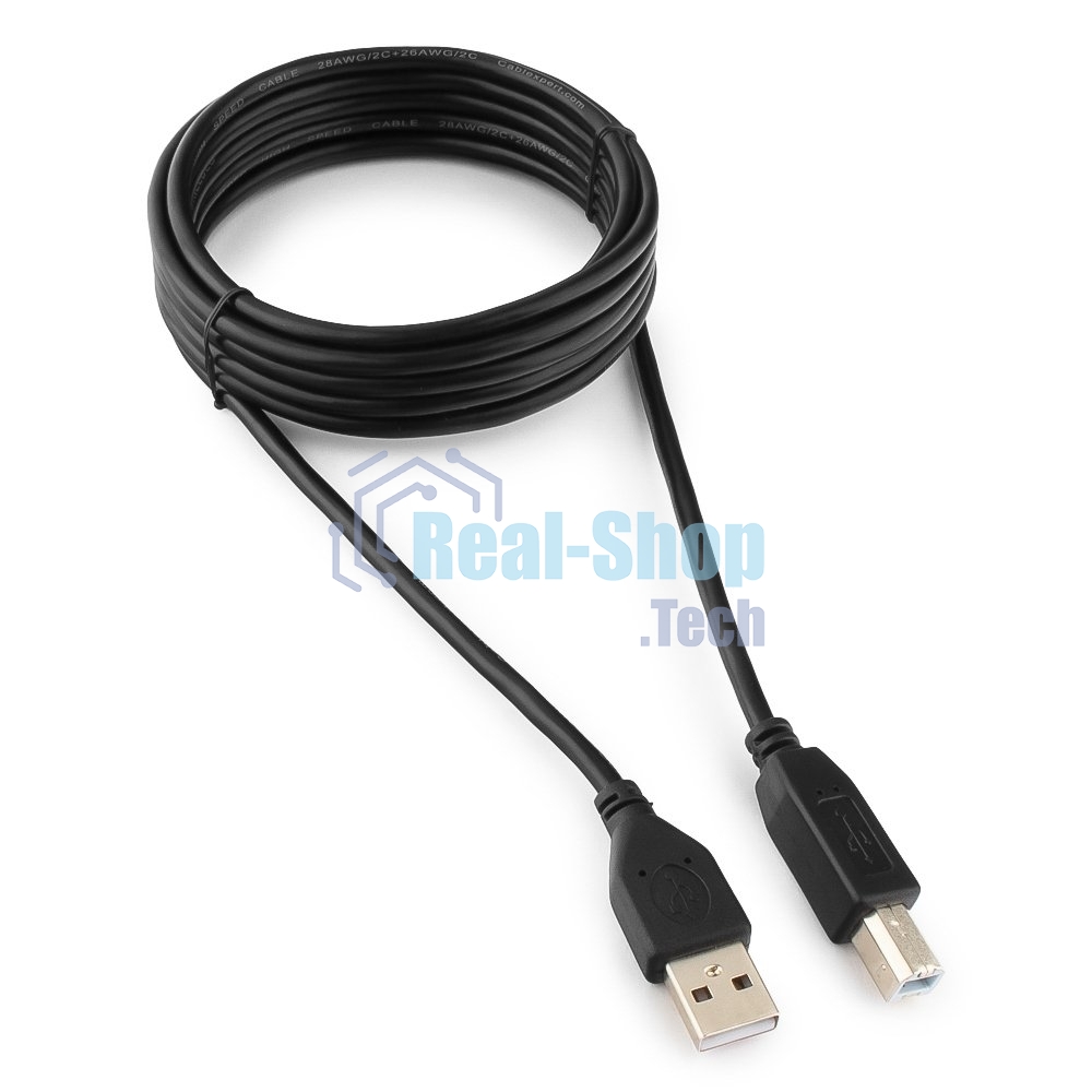 Кабель Gembird USB 2.0 PRO для соед. 3.0м AM/BM позол. контакты, пакет