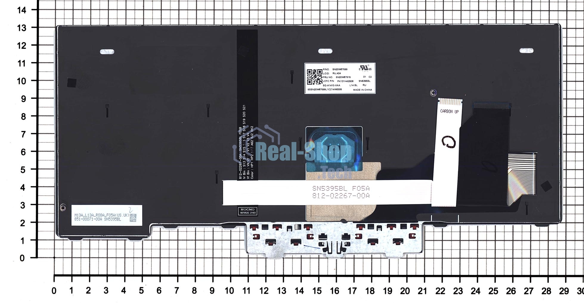 Клавиатура для ноутбука Lenovo ThinkPad L14 gen 1/2 черная с подсветкой