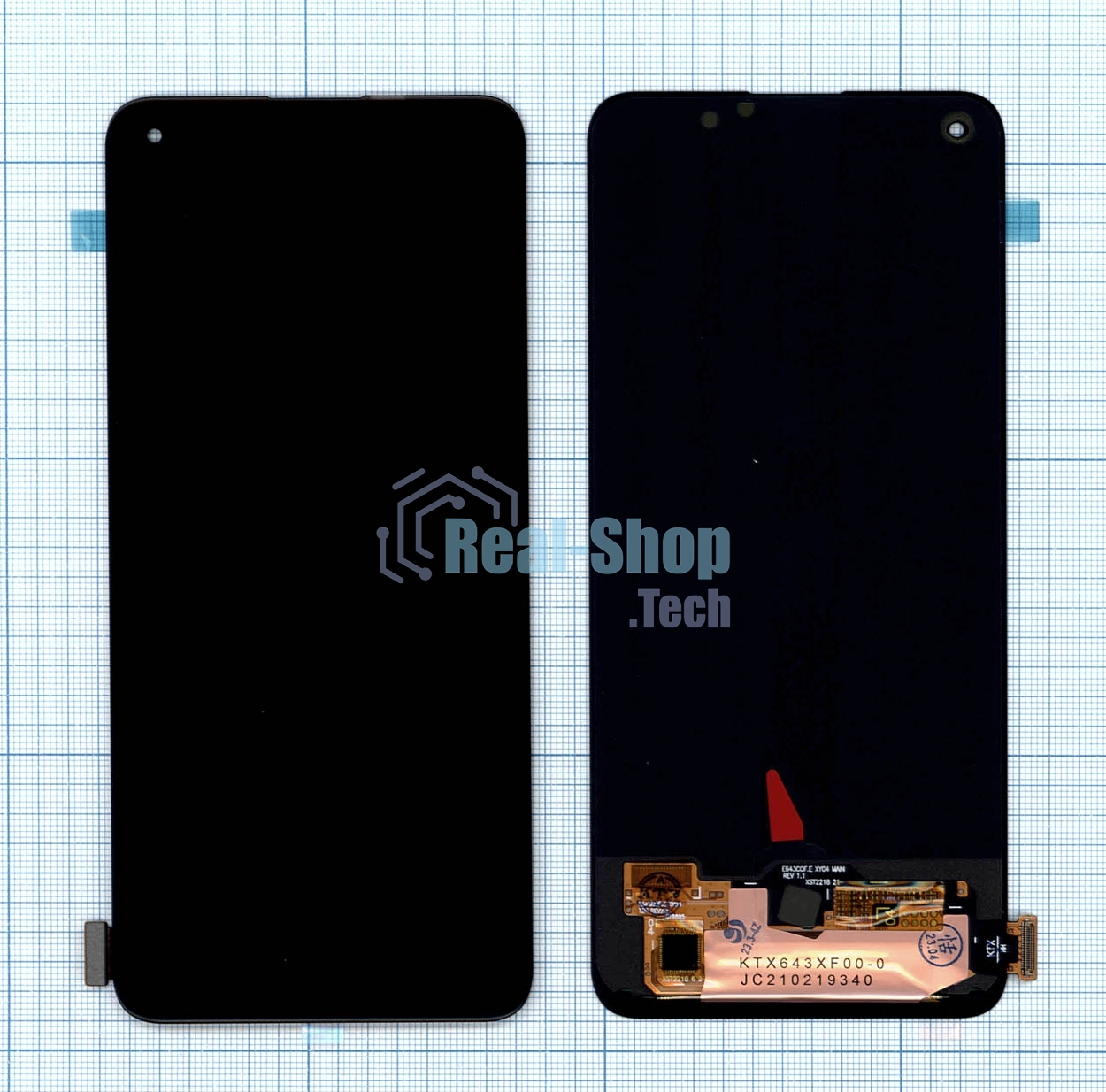 Дисплей для Realme 8, Realme 8 Pro (OLED) черный