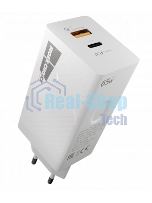 Сетевое зарядное устройство MORE CHOICE NC81a СЗУ 1USB+1Type-C 3.0A PD 20W+ QC3.0, белый