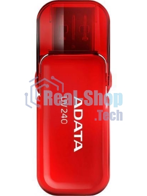 Флешка USB ADATA UV240 (AUV240-32G-RRD), 32Gb, USB 2.0, R/W 15/5, красный