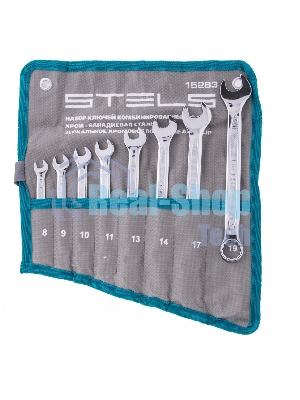 Набор ключей комбинированных Stels 8 шт. 8-19 мм антислип
