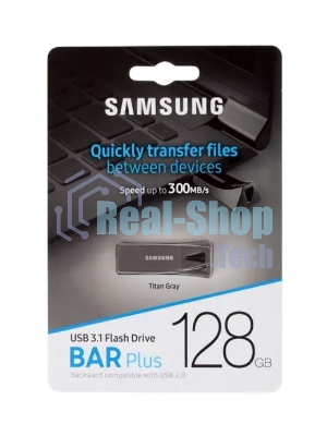 Флешка USB Samsung BAR Plus 128Gb USB USB 3.1 (up to 300Mb/s)
