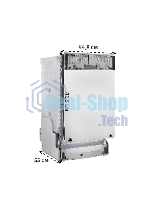 Встраиваемая посудомоечная машина Bosch SPV4EMX10E, серебристый, 44.8 см, 10 компл., 44 дБ, класс C