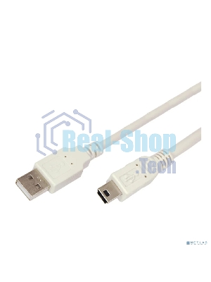 Кабель Rexant mini USB (male) штекер - USB-A (male) штекер, 3 м, серый (PE пакет)