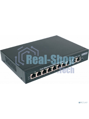 Коммутатор Passive PoE OSNOVO SW-21000/A(120W), 8*10/100 Base-T+ 2*10/100 Base-T Uplink, до 30W на порт