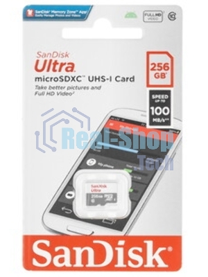 Флеш карта MICRO SDXC 256Gb UHS-I SDSQUNR-256G-GN3MN SANDISK