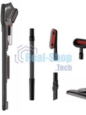Пылесос вертикальный DEERMA Combo DX700S серый/черный, питание от сети, 210 Вт, уборка сухая, пылесборник 0.8 л