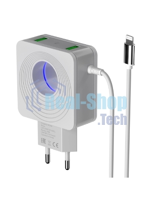 Сетевое зарядное устройство MORE CHOICE NC81i СЗУ 1USB+1Type-C 3.0A PD 20W+ QC3.0, белый