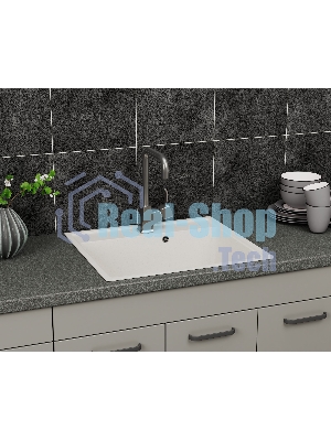 Мойка для кухни BAU Stil Pro 57х50 без выпуска, белый песок