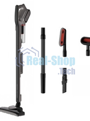 Пылесос вертикальный DEERMA Combo DX700S серый/черный, питание от сети, 210 Вт, уборка сухая, пылесборник 0.8 л