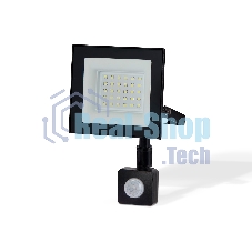 Прожектор светодиодный с датчиком движения Ambrella light ST8113 BK черный IP65 LED 6500K 30W 134*116*26