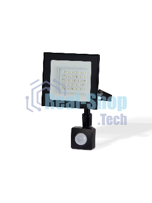 Прожектор светодиодный с датчиком движения Ambrella light ST8113 BK черный IP65 LED 6500K 30W 134*116*26
