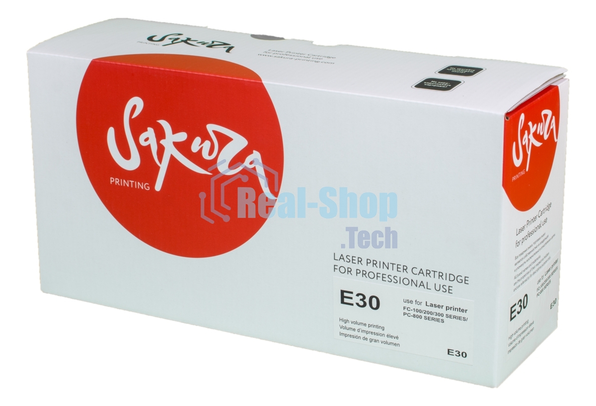 Картридж лазерный Sakura E30 для Canon FC100/200/300Series/PC800Series, черный, 4000 к.