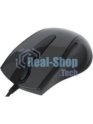 Мышь проводная A4Tech N-500F серый глянец/черный, 1200 dpi, USB, кнопки - 4