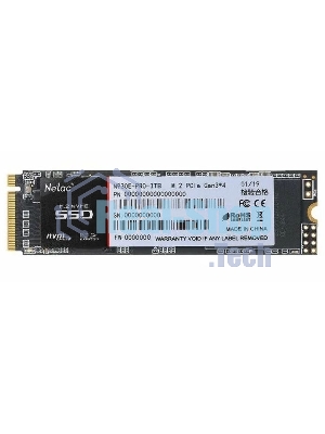 Накопитель SSD Netac N930E Pro, 1Tb, PCIe 3.0 x4, M.2 2280, NVMe, R/W 2130/1720