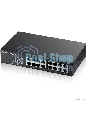 Коммутатор Zyxel GS1100-16-EU0103F 16G неуправляемый