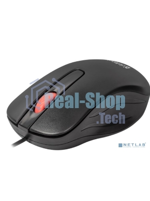 Мышь проводная Defender Point MM-756 черный, 1000 dpi, USB, кнопки - 3