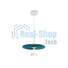 Светильник Ambrella light LH72611 WH/GR белый/бирюзовый 6W 3000K D300*260-1770