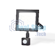 Прожектор светодиодный с датчиком движения Ambrella light ST8115 BK черный IP65 LED 6500K 50W 160*134*28