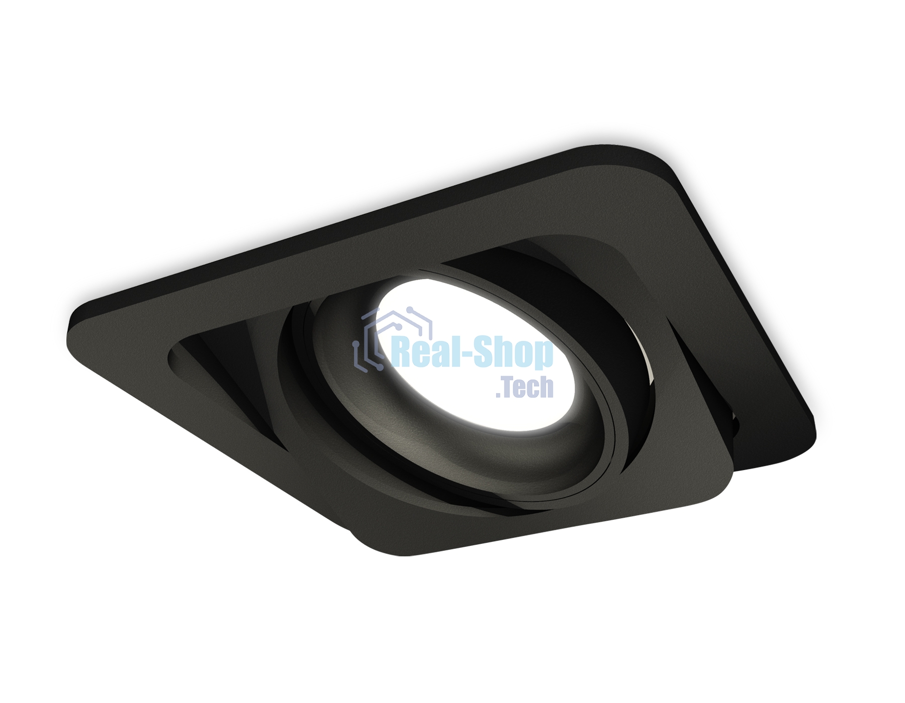 Комплект встраиваемого поворотного светильника Ambrella light XC7659001 SBK черный песок MR16 GU5.3 (C7659, N7021)