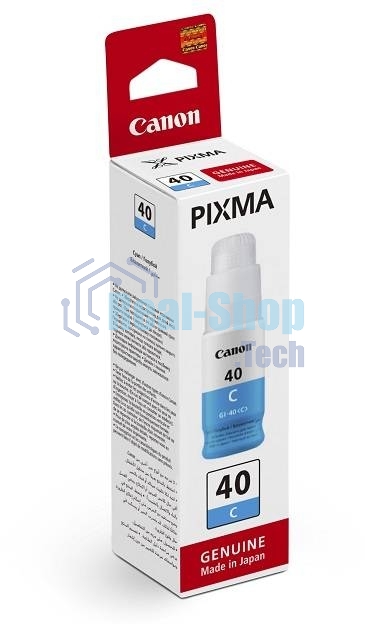 Контейнер с чернилами Canon GI-40 C голубой (7700 стр.) для СНПЧ Pixma G5040/G6040