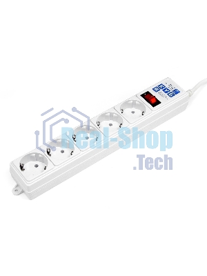 Сетевой фильтр Powercube SPG-B-10-WHITE 3 м, 5 розеток, белый, коробка