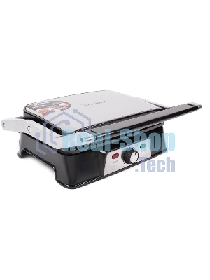 Гриль-пресс электрический Endever Grillmaster 220, серебристый/черный