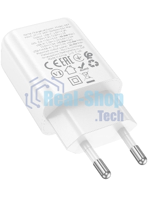 Сетевое зарядное устройство Hoco N63 Gentle 30W 3A (PD+QC) белый