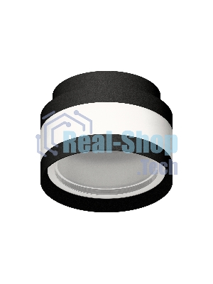 Корпус светильника C8420 SBK/CL черный песок/прозрачный D110*H70mm GX53