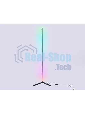 Светильник Ambrella light FL8027 BK черный LED 20W RGB D32*1650 (ПДУ РАДИО 2.4G)