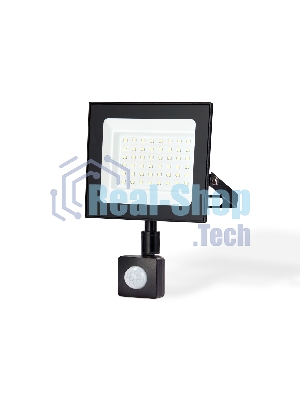 Прожектор светодиодный с датчиком движения Ambrella light ST8115 BK черный IP65 LED 6500K 50W 160*134*28